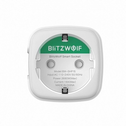 [3 Pcs] BlitzWolf® BW-SHP15 Zigbee 3.0 16A 3680W Smart Plug Wireless Power Socket Outlet EU Plug APP Remote Control / Voice Control / Multiple Timer Modes Compatible With Amazon Alexa / Google Ass