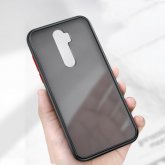 For Xiaomi Redmi Note 8 Pro Case Bakeey Armor Shockproof Anti-fingerprint Matte Translucent Hard PC&Soft TPU Edge Protective Case Non-original COD