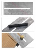 Multi-func Square Ruler Woodworking Scribe T-type Ruler Stainless Steel Dovetail Marking Gauge Carpentry Measuring Layout Tool COD