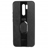 Bakeey for Xiaomi Redmi 9 Case 360 Degree Adjustable Magnetic Shockproof with Finger Ring Holder Stand PU Leather Protective Case Non-original COD