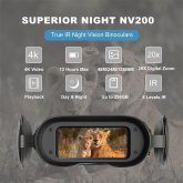 oneleaf.ai Find NV200 True 4K 35mm Night Vision Binoculars Night Vision Goggles for Observation/Hunting, Night Viewing Distance up to 600M (Day Viewing Distance up to 6KM)