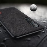 Bakeey Luxury Canvas Fabric Splice Soft Silicone Edge Shockproof Protective Case for Xiaomi Mi 10 / Xiaomi Mi 10 Pro Non-original COD