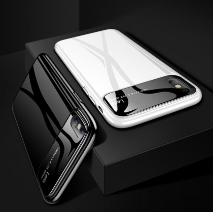 Bakeey Protective Case for iPhone XS Max 6.5" Tempered Glass Lens Protection+PC Glossy Back Cover COD