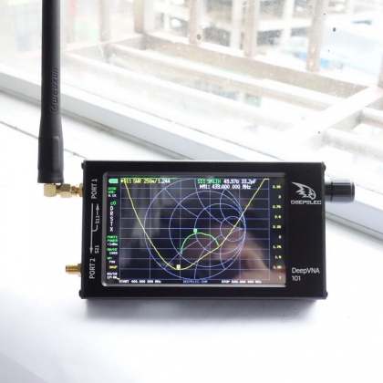 DeepVNA 101 10K-1.5GHz Vector Network Analyzer HF VHF UHF Analyzer SWR Meter Upgraded from NanoVNA-F COD