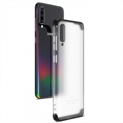 Bakeey 3 in 1 Detachable Matte Translucent Plating Shockproof PC Protective Case for Samsung Galaxy A70 2019 COD