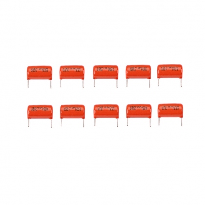 5 Pairs Polyester Film Orange Clipper Capacitors With Radial Leads Works Great for Guitars Accessories COD