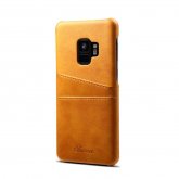 Premium Cowhide Leather Card Slot Case For Samsung Galaxy S9 COD