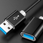 USB Male to Female Extension Cable Data Cable USB3.0 Core Wire 0.5M/1M/2M/3M Long Nickel-plated Anti-oxidation Data Cable for Computer Tablet Keyboard Printer TV