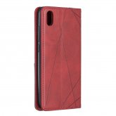 Bakeey Geometric business Magnetic Buckle Holster Flip Stand Protective Case For Xiaomi Redmi Note 8 2021 COD