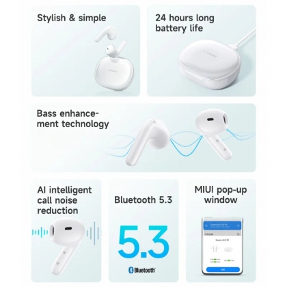 Xiaomi Air 3 SE TWS bluetooth 5.3 Earphone Bass Enhancement AI Call Noise Cancelling 24 Hours Battery Life Semi-in-ear Sports Earphone COD