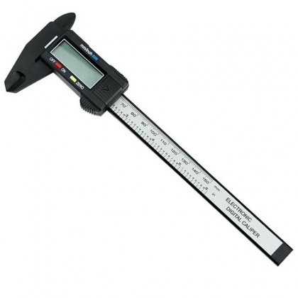 6-inch 150mm Electronic Digital Caliper Ruler Carbon Fiber Composite Vernier COD