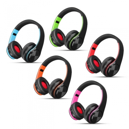 Portable Wireless Hifi Stereo bluetooth Sports Headphone Headset Mic SD AUX COD