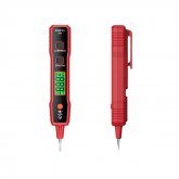 Huabo HT89A Voltage Tester with Intelligent Sound and Light Alarm LCD Display Auto Power Off Broad Voltage Detection Range AC12~300V Compact and Portable for Electrical Inspections