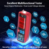 BSIDE A5 Professional Digital Multimeter Pocket Tester Voltmeter Current VFC Voltage Capacitance Diode Ohm Hz V-Alert Live Wire DMM COD