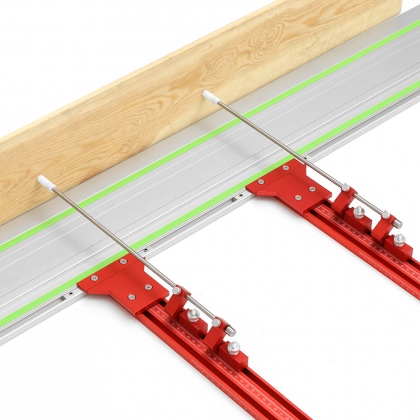 ENJOYWOOD Upgraded Aluminum Alloy Parallel Guide System for Repeatable Cuts for Track Saw Rail Fit for Makita and Festool Woodworking Tools Hook Upgrade