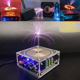 Tesla Bluetooth Music Tesla Coil Speaker Wireless Transmission Lighting High Power Voltage Pulse Electric Arc Generator Science Education Experimental Tools