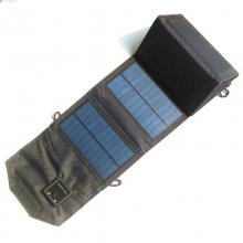 5V 15W USB Solar Chargers with 5 Folding Solar Panel Portable Solar Cell Waterproof Solar Battery Chargers Power Bank COD