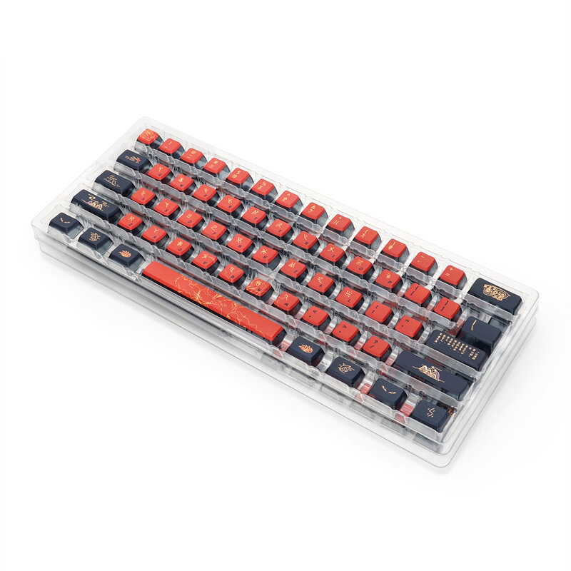 SKYLOONG 126 Keys JIUWEI PBT Jelly Keycaps Set GK7 Profile Custom Keycaps for 61/63/64/68/75/84/87/96/980/104/108 Mechanical Keyboards COD