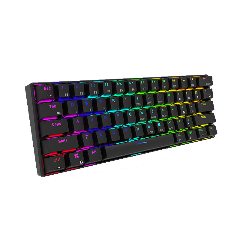 Royal Kludge RK61 Mechanical Keyboard 61 Keys bluetooth 5.0 Wired Dual Mode RGB Gaming Keyboard COD