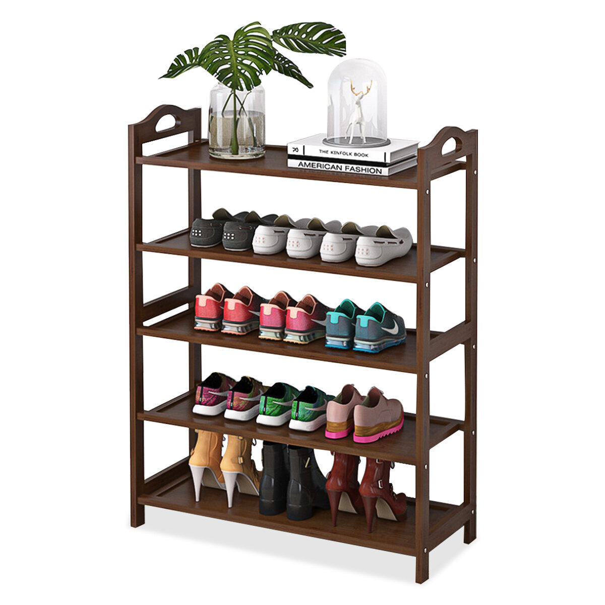 3/4/5/6 Tiers Shoe Rack Multi-layers Storage Shelf Space Saving Organizer Books Decorations Stand for Home Office COD