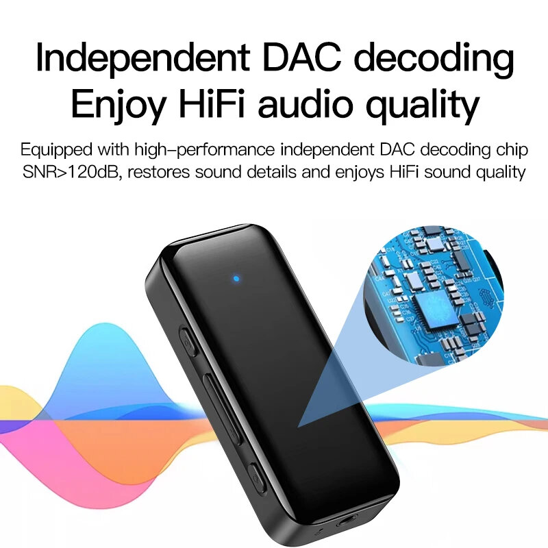 Y3 2 In 1 bluetooth Transmitter Receiver HiFi Sound AUX bluetooth Car Adapter Wireless Audio Transmitter COD