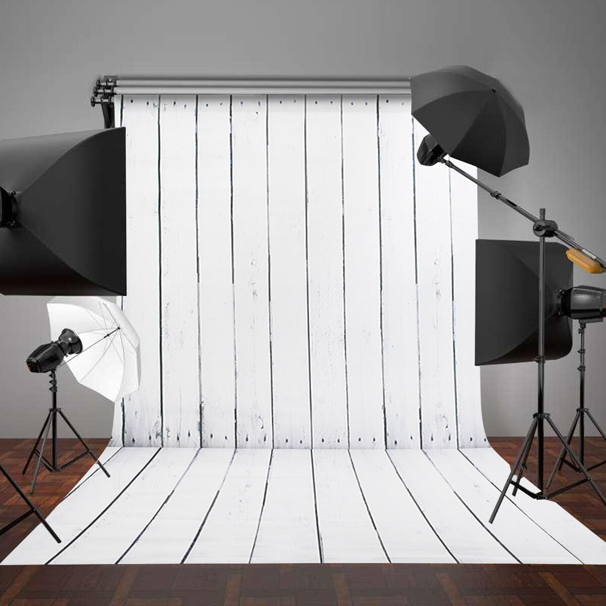 MOHOO 1.5*2.1m White Wood Photography Backdrops Retro Wooden Background Photography Photo Props COD