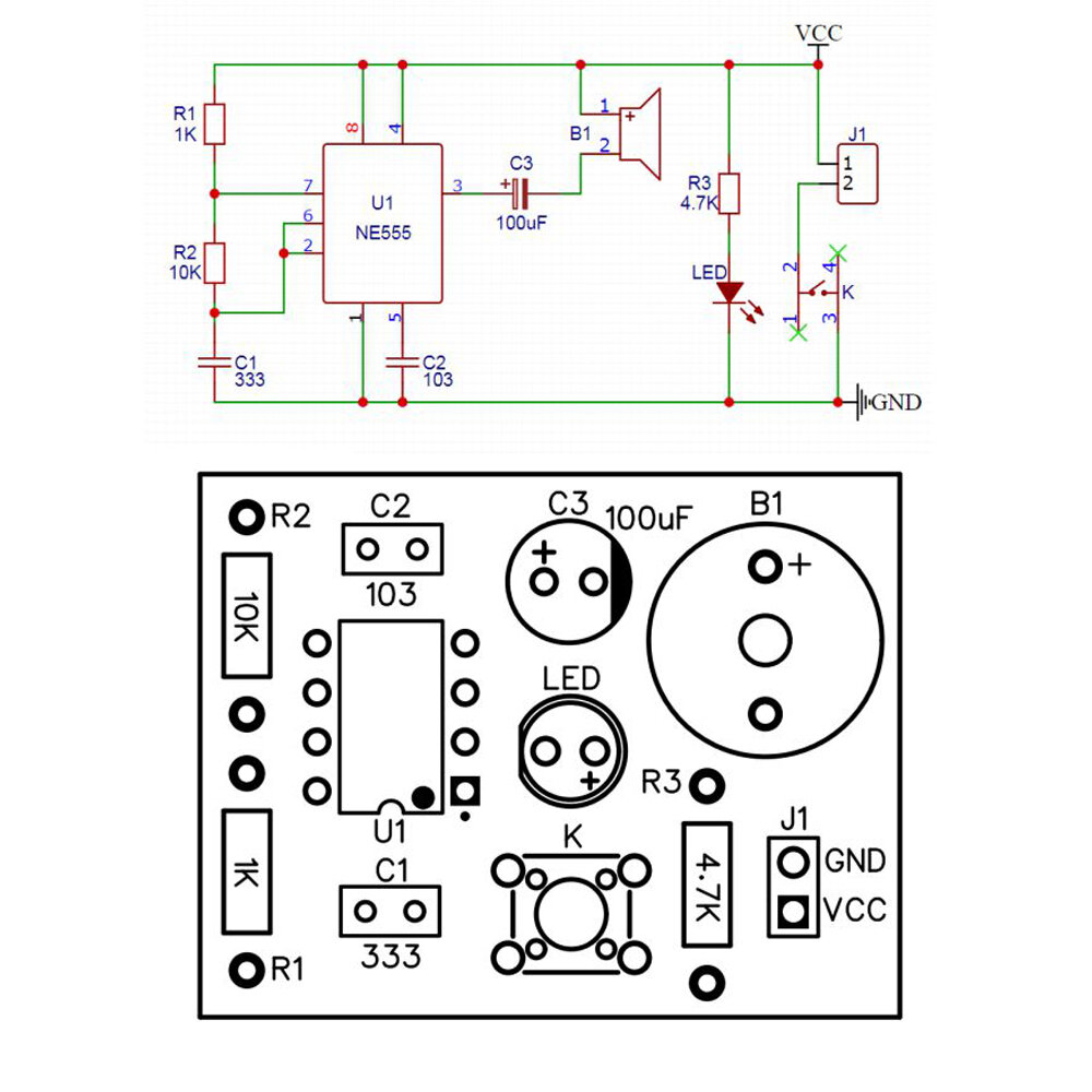 Electronic Circuit DIY Production Analog Telegraph DIY Spare Parts Welding Training DIY Kit COD