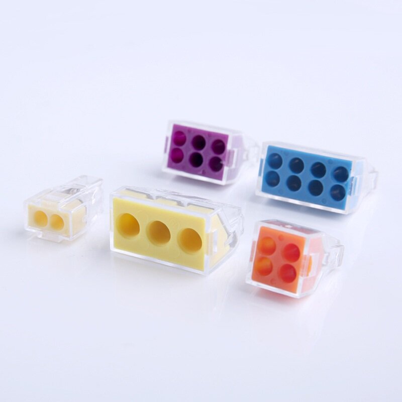 HORD® 20 Pcs H-773-102 2 Holes Electrical Connectors for Decoration Lamps with Plastic Box COD