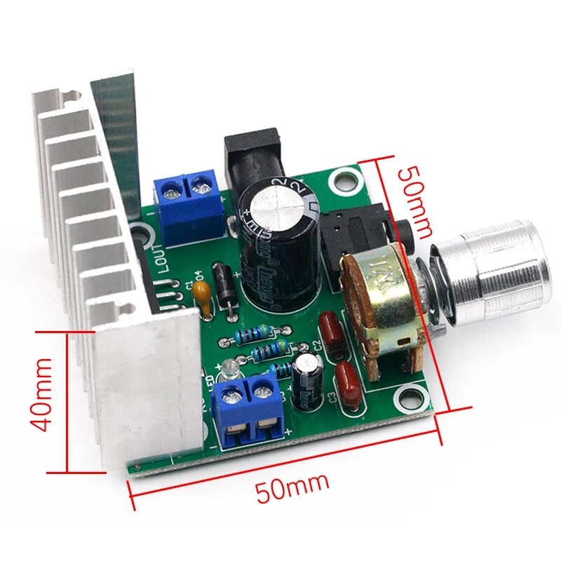 TDA7297 Digital Power Amplifier Board Two-channel Noise-free 9V12V15V Dual 15W Module COD