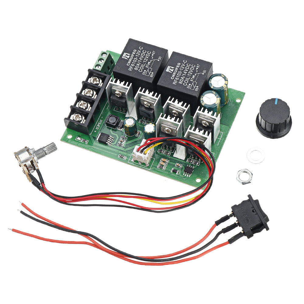 40A 2000W PWM DC Motor Controller Reverse Speed Switch Forward and Reverse Motor Speed Controller RC Reverse Control Switch 12V 24V 36V 48V COD