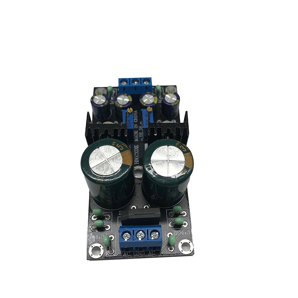 LM317+LM337 DC Adjustable Power Supply Board Regulated Power Supply Module AC10-24V Positive and Negative Adjustable Regulated Module Board COD
