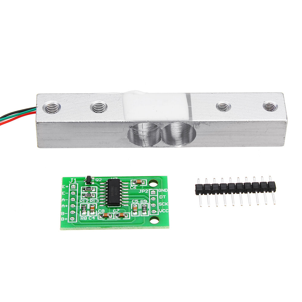 HX711 24bit AD Module + 1kg Aluminum Alloy Scale Weighing Sensor Switch Load Cell Kit COD