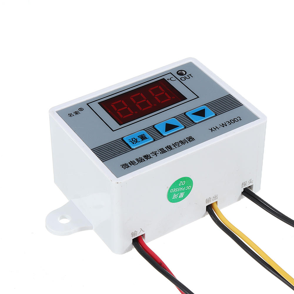 3pcs 220V XH-W3002 Micro Digital Thermostat High Precision Temperature Control Switch Heating and Cooling Accuracy 0.1