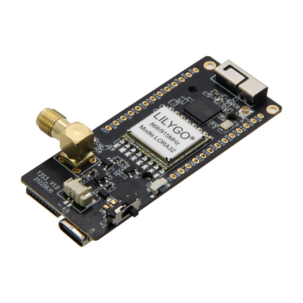 LILYGO® T3S3 V1.0 ESP32-S3 LoRa SX1262/SX1276 SX1280 2.4G Development Board WiFi Bluetooth Wireless Module 0.96 Inch OLED Display Type-C COD