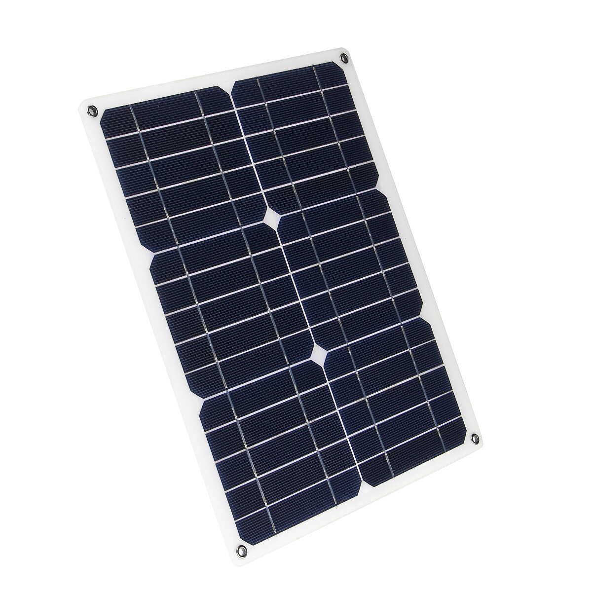 30W 20V Monocrystalline Double USB Port Solar Panel Power Pack with 10-in-1 Charging Cables COD