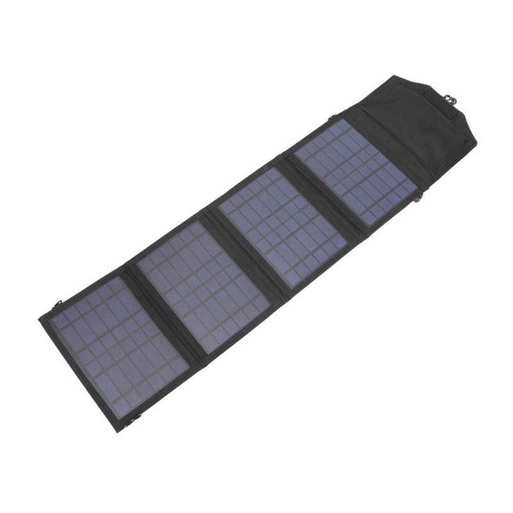 14W 5V Foldable Solar Panel Charger Dual USB Portable Solar Charging Bag for Outdoor Travelling Camping Solar Power Bank COD