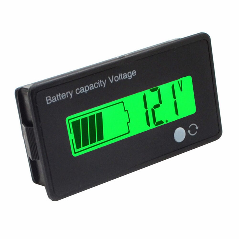 5Pcs 12V/24V/36V/48V 8-70V LCD Acid Lead 3.7V Lithium Battery Capacity Indicator Digital Voltmeter COD