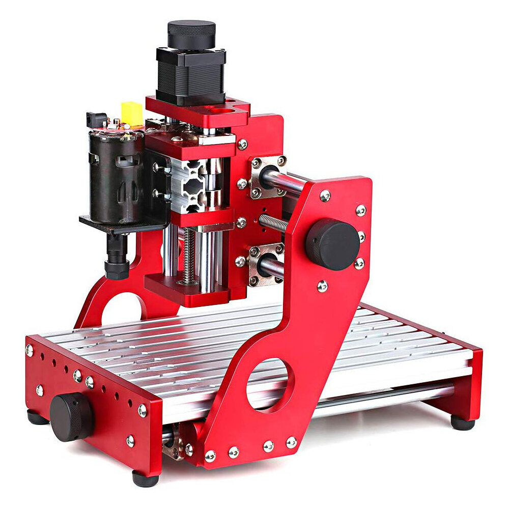 Red 1419 3 Axis Mini DIY CNC Router Engraving Machine Standard Spindle Motor Wood Carving Milling Woodworking Engraver COD