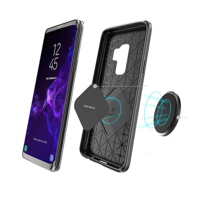 DUX DUCIS Magnetic Heat Dissipation Soft TPU Protective Case for Samsung Galaxy S9 Plus COD
