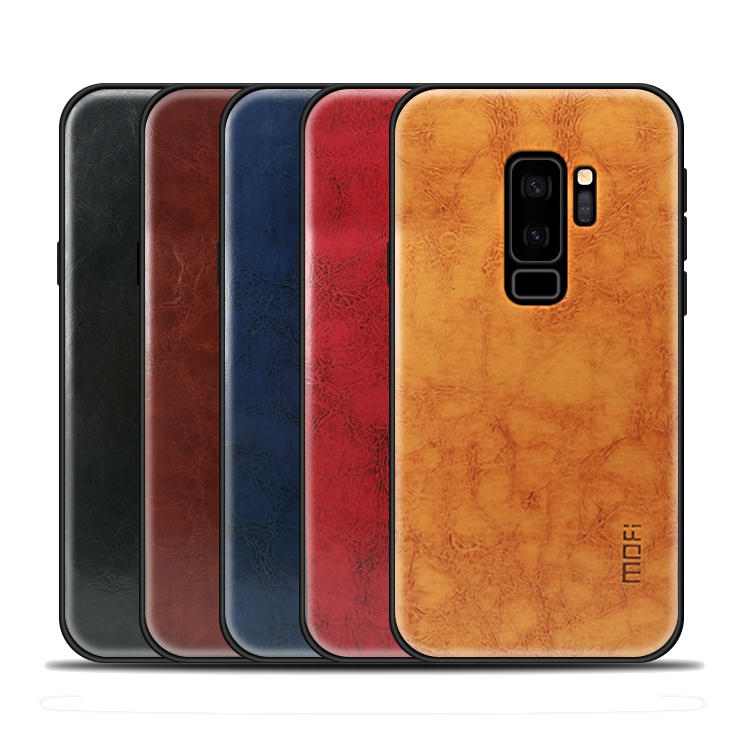 Mofi Leather Texture PC & Soft TPU Protective Case for Samsung Galaxy S9 Plus COD