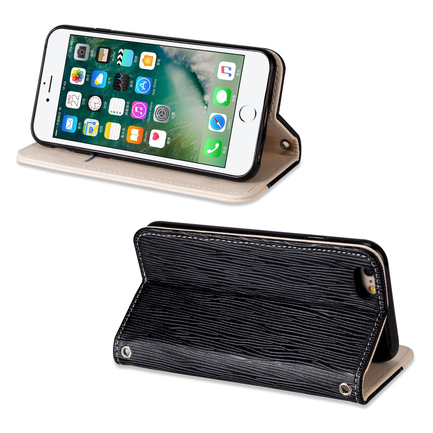 Bakeey Premium Magnetic Flip Card Slot Kickstand Protective Case For iPhone 6/iPhone 6s COD