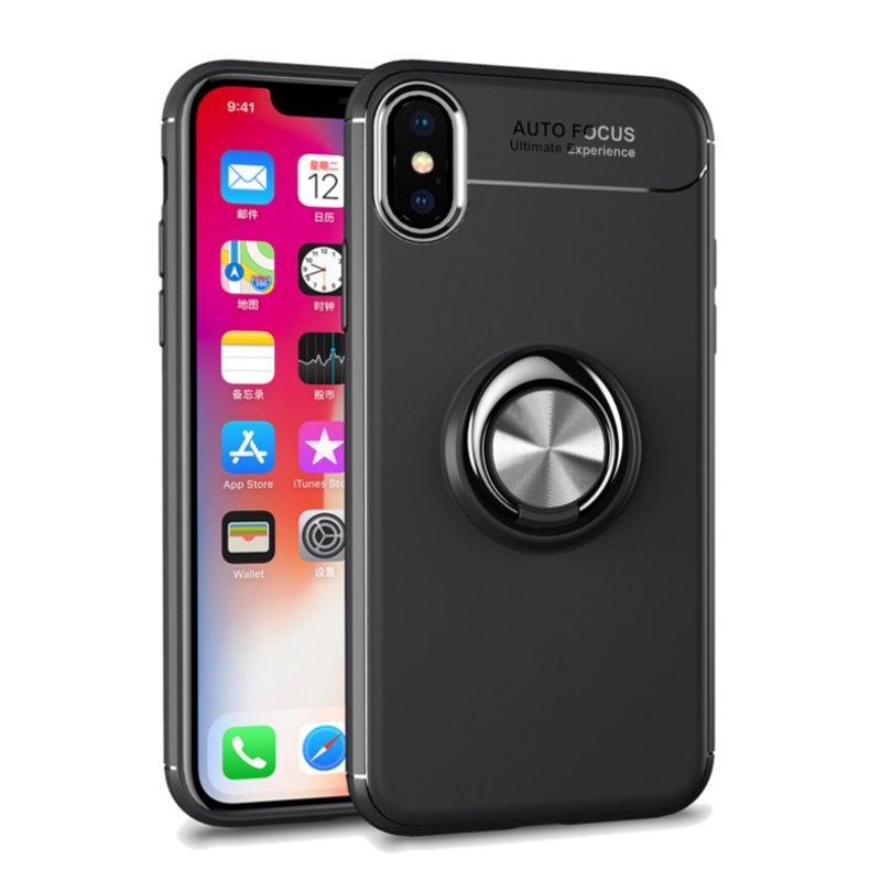 C-KU Protective Case For iPhone XS Max 360º Rotating Ring Grip Kicktand Back Cover COD