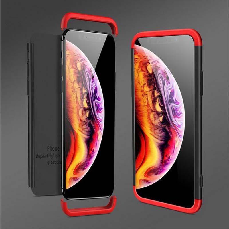 Bakeey™ 3 in 1 Double Dip 360° Hard PC Protective Case For iPhone XS COD
