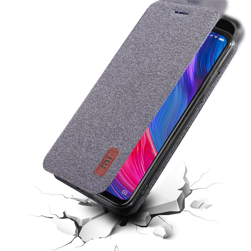 Bakeey Flip Shockproof Fabric Edge Full Body Protective Case For Xiaomi Redmi Note 6 Pro COD