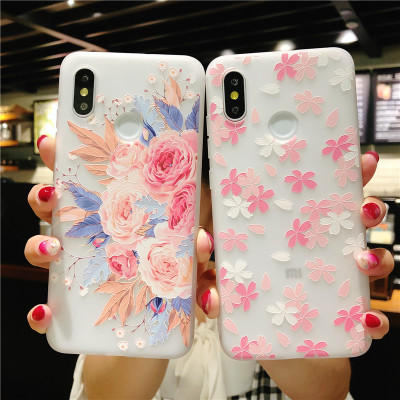Bakeey Soft TPU Matte Embossed Flower Pattern Protective Case For Xiaomi Mi8 Mi 8 Non-original COD