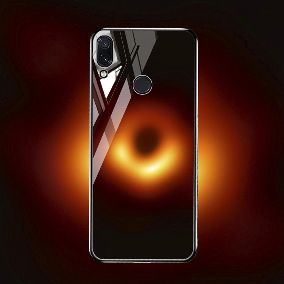 Bakeey Black Hole Scratch Resistant Tempered Glass Protective Case For Samsung Galaxy M20 2019 COD