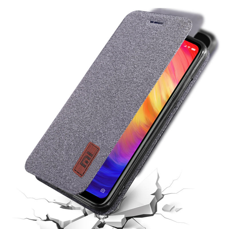 Bakeey Flip Fabric Soft Silicone Edge Shockproof Full Body Protective Case For Xiaomi Mi Play Non-original COD