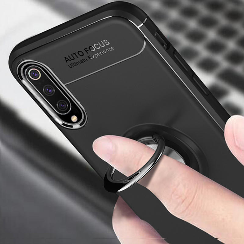 Bakeey 360° Rotating Ring Holder Magnetic Adsorption Shockproof Protective Case for Xiaomi Mi9 SE Non-original COD