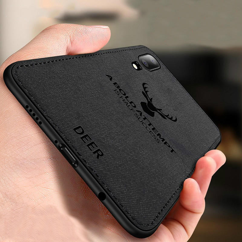 BAKEEY Deer Shockproof Cloth&TPU Protective Case For Xiaomi Redmi 7 Non-original COD