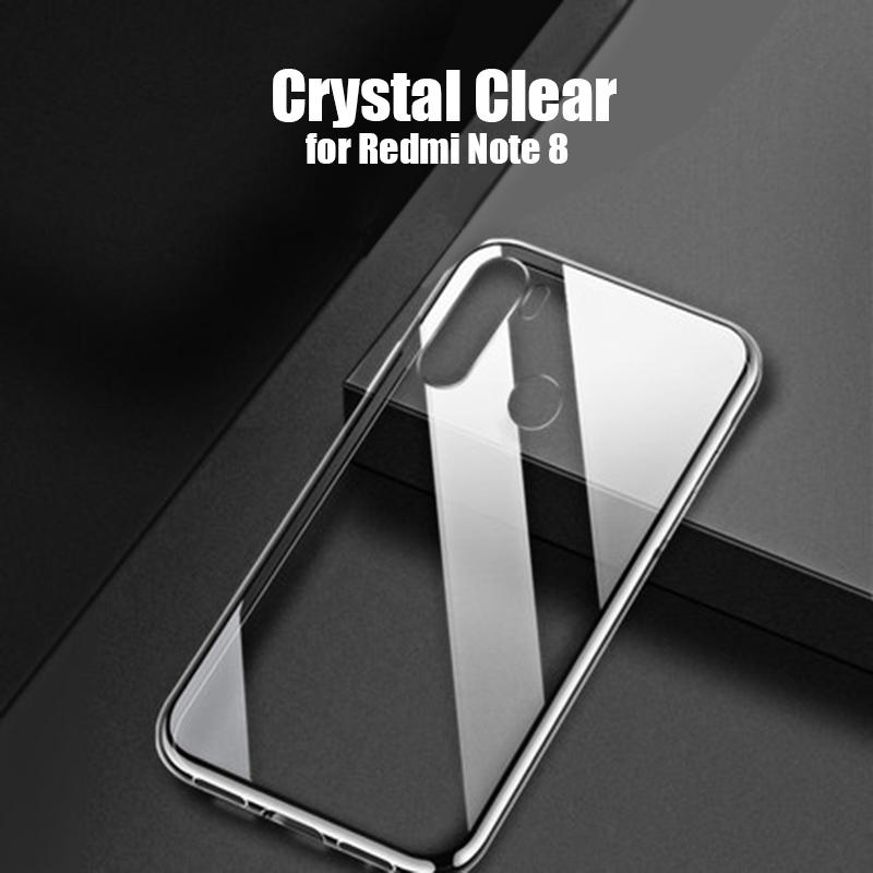 Bakeey Crystal Transparent Shockproof Hard PC Protective Case for Xiaomi Redmi Note 8 Non-original COD